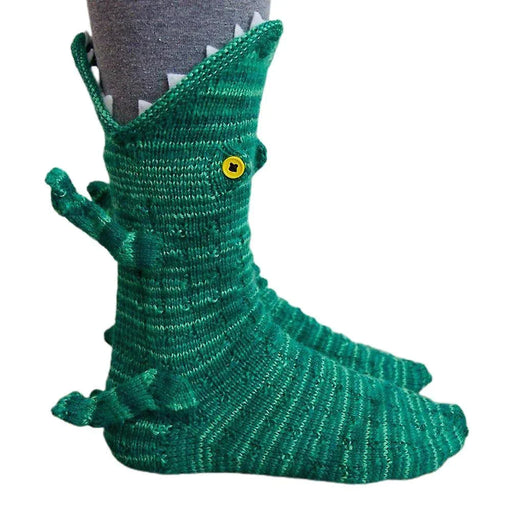 KROKODIL-STRICKSOCKEN