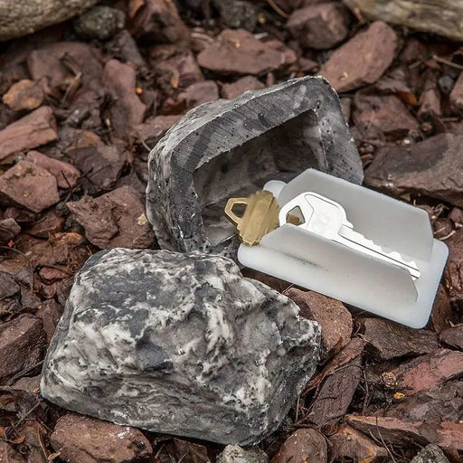 Rock-Shaped Spare Key Hider