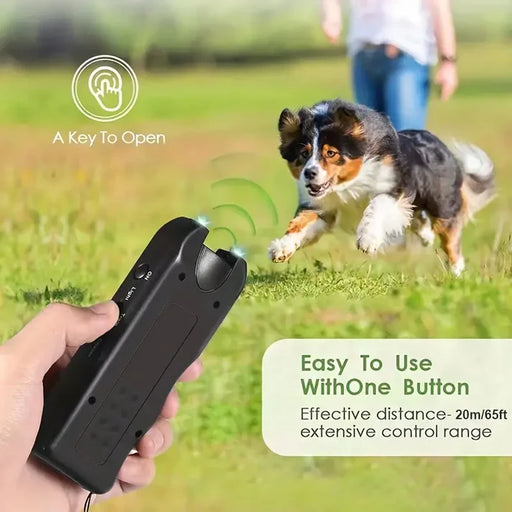 Handheld Bark Control Luminous Ultrasonic Dog Repeller