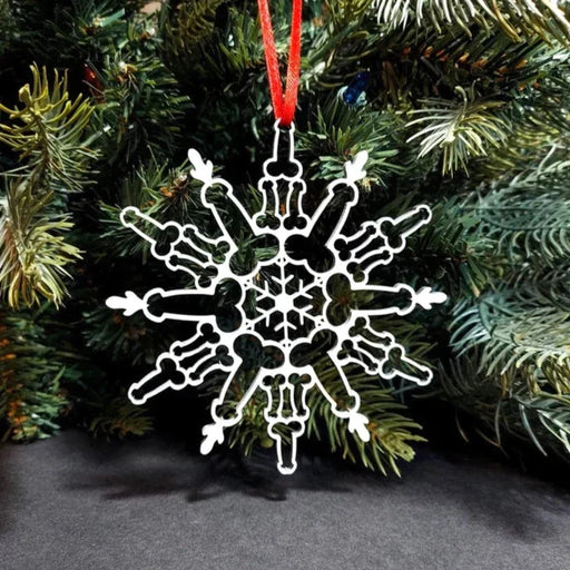 Weiner Snowflake Ornament