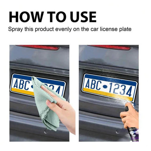 Invisible License Plate Protection Spray