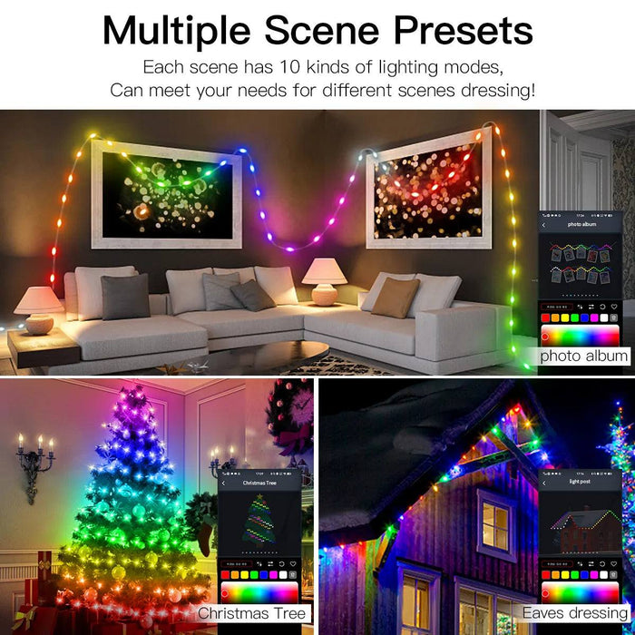 Smart RGB Led Christmas Lights (10 Meter)