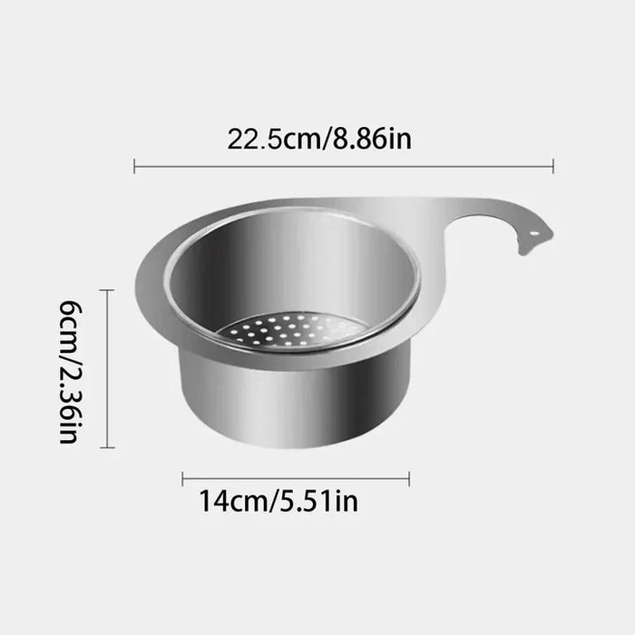 Panier-filtre d'évier en acier inoxydable