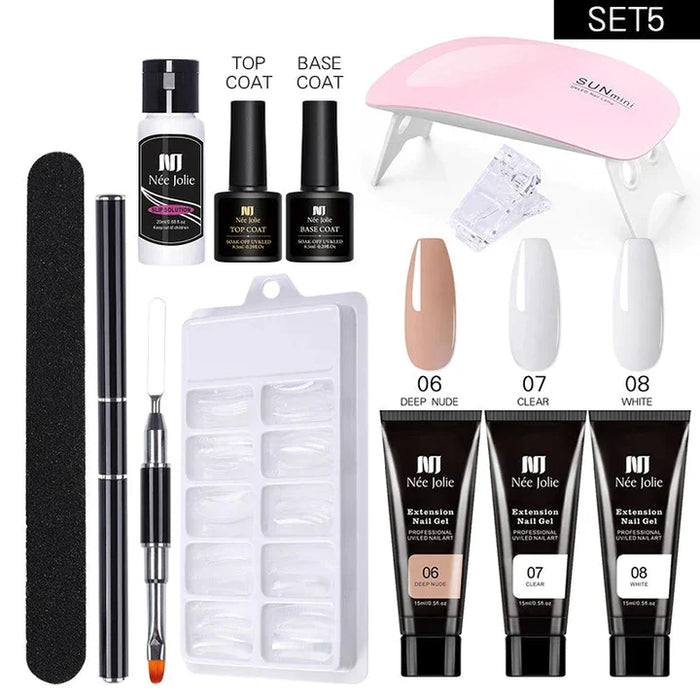 KIT DE DÉMARRAGE POUR ONGLES EN POLYGEL 