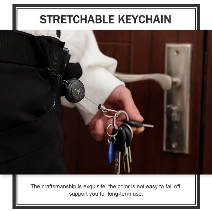 Retractable key holder