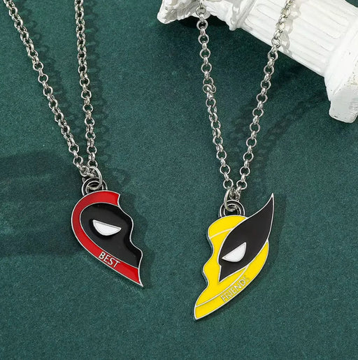 Collier, porte-clés et bracelet Deadpool et Wolverine, meilleurs amis