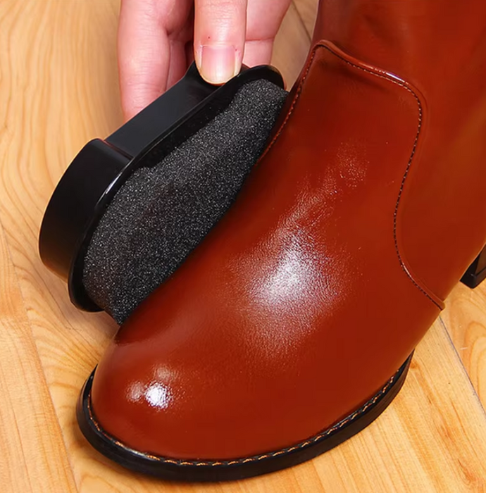 Shine On with the Double-Sided Leather Shoe Brush