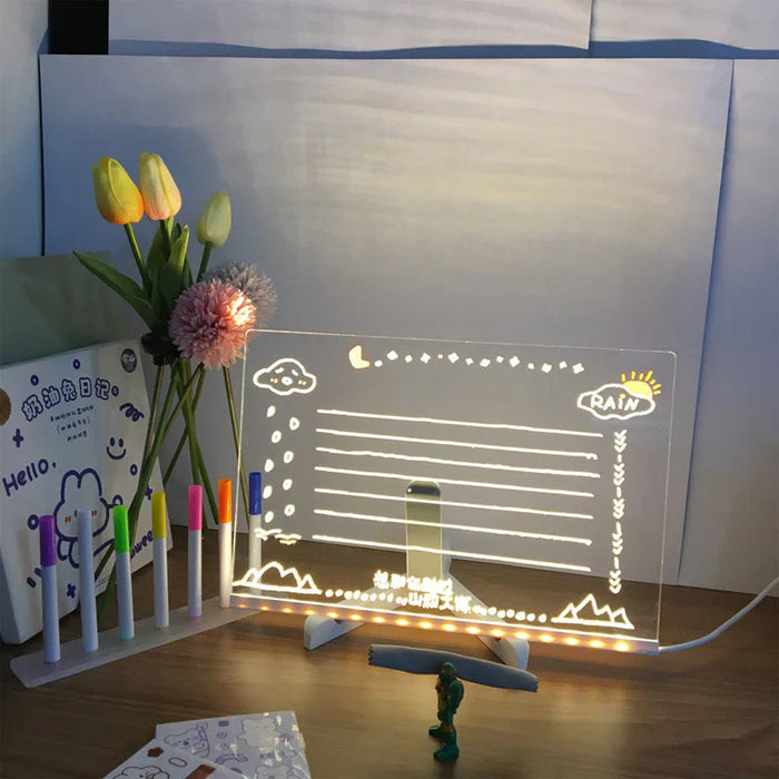 LED-Notiztafel mit Farben