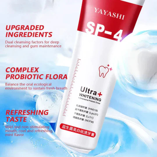 YAYASHI SP-4™ Dentifrice blanchissant probiotique