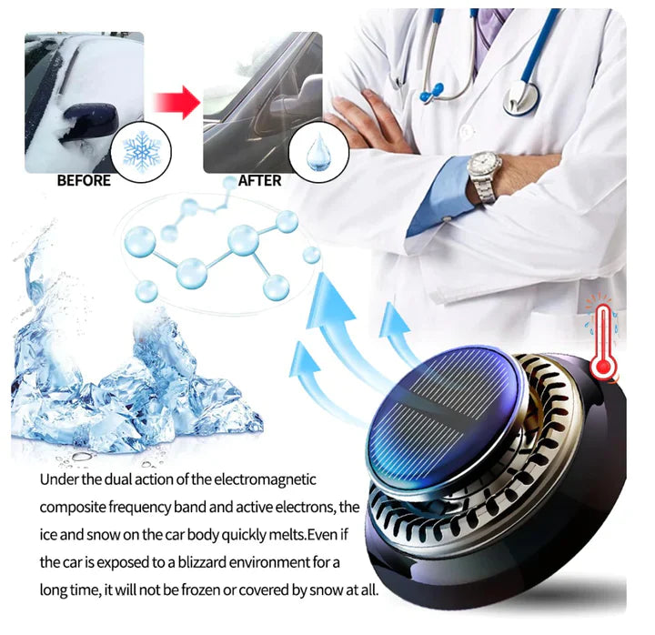 VEHICLE MICROWAVE MOLECULAR DE-ICING DEVICE