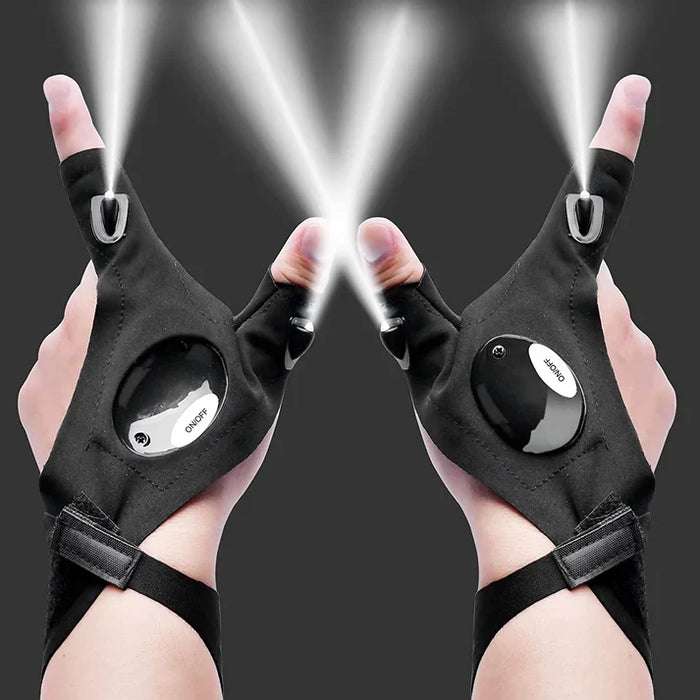 LED Half Finger Glove for Men and Women