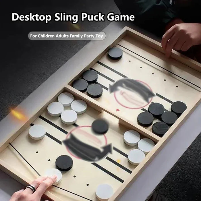 Jeu de hockey sur table en bois