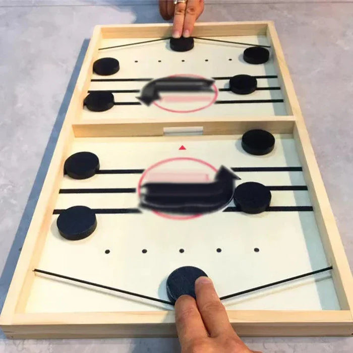 Jeu de hockey sur table en bois