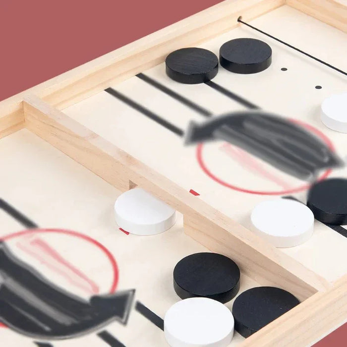 Jeu de hockey sur table en bois